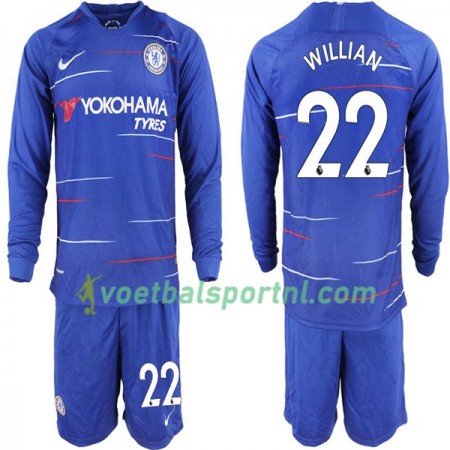Chelsea Willian 22 Kind Thuis Tenue 2018-19 L/S